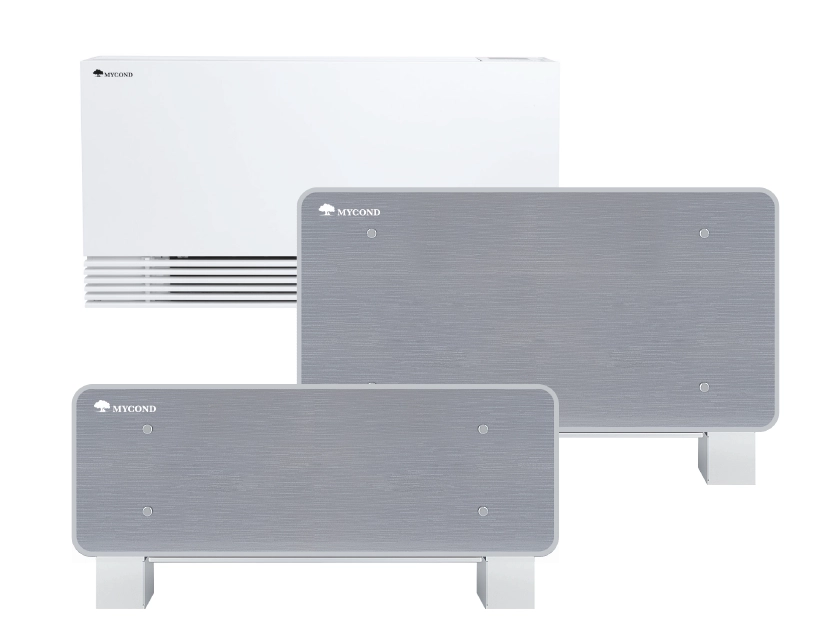 Diagramma che illustra il funzionamento di un'unit&agrave; fan coil nei sistemi HVAC.