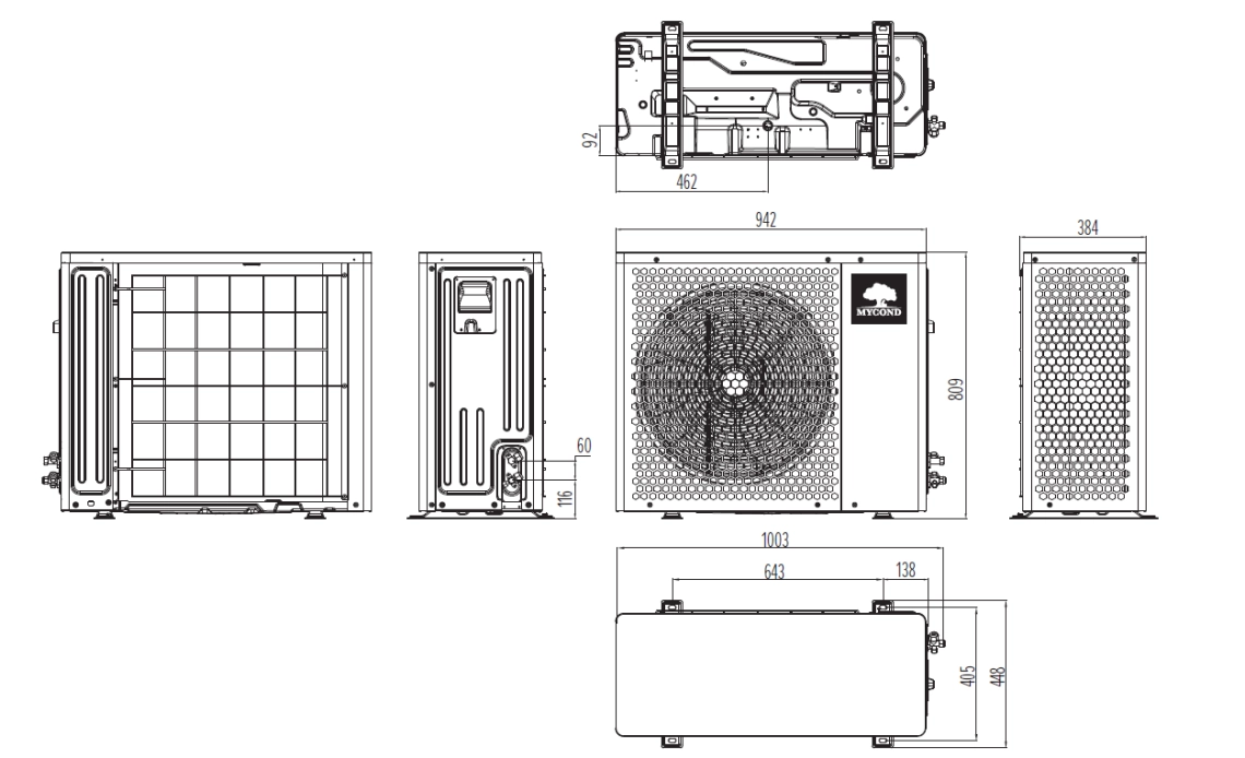 MyCond BeeHeat Dimensioni complessive - 3