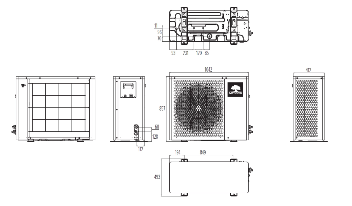 MyCond BeeHeat Dimensioni complessive - 4
