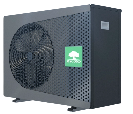 Illustrazione delle opzioni di installazione della pompa di calore MyCond BeeThermic Monoblock.