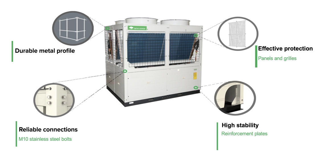 MyCond EVI MCU-YHE Robusto alloggiamento in metallo, protezione efficace, connessioni affidabili