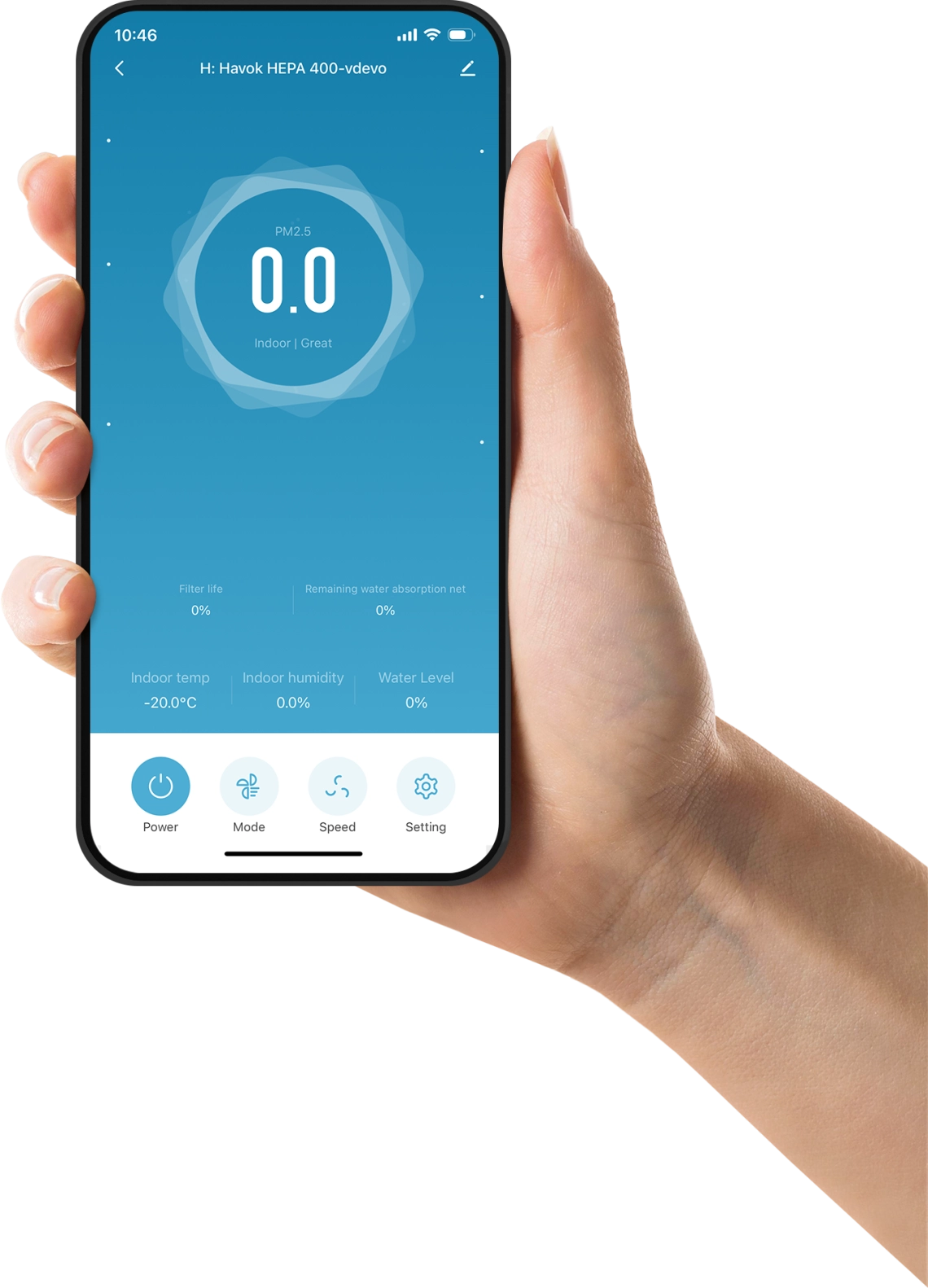 MyCond H:HAVOK HEPA 400 Wi-Fi integrato per il controllo