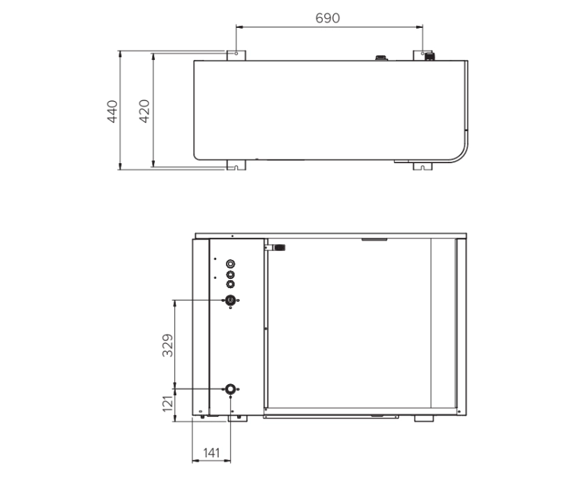 Dimensioni complessive di MyCond MBasic - 2