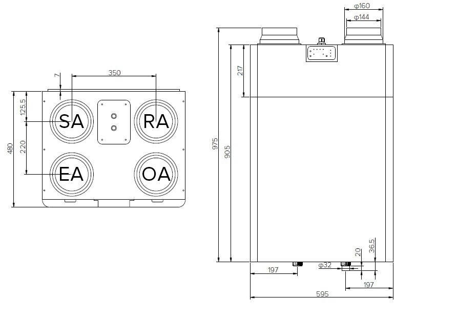 MyCond MCFA Dimensioni complessive - 1
