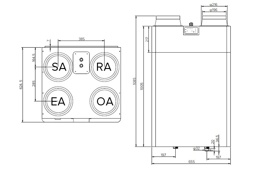 MyCond MCFA Dimensioni complessive - 2