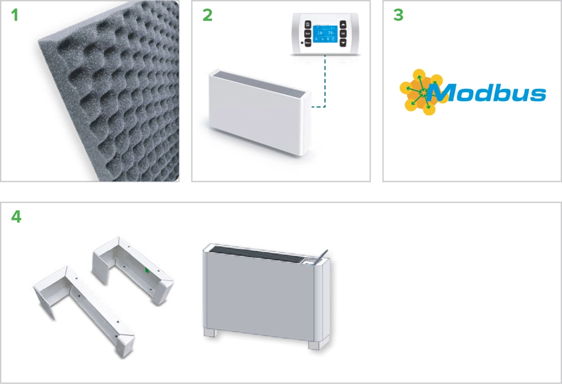 Filtro MyCond MDDS/MDCS, controllo remoto, Modbus, montaggio