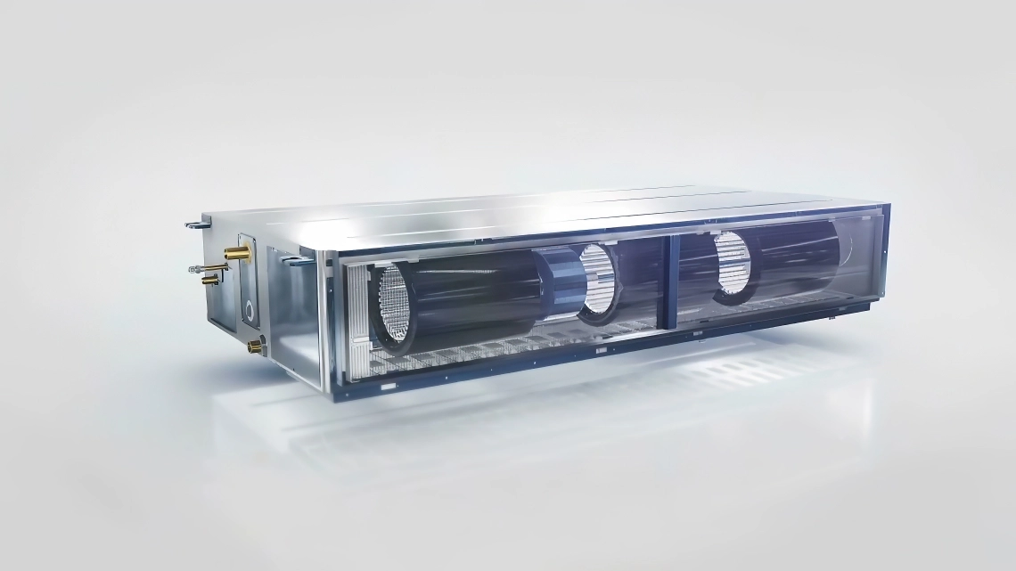 Design compatto del condotto MyCond Medium ESP con doppio ventilatore
