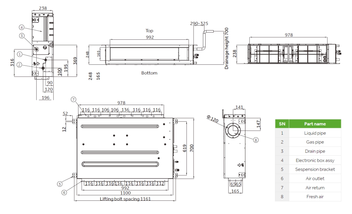 Condotto MyCond Medium ESP Dimensioni complessive - 3