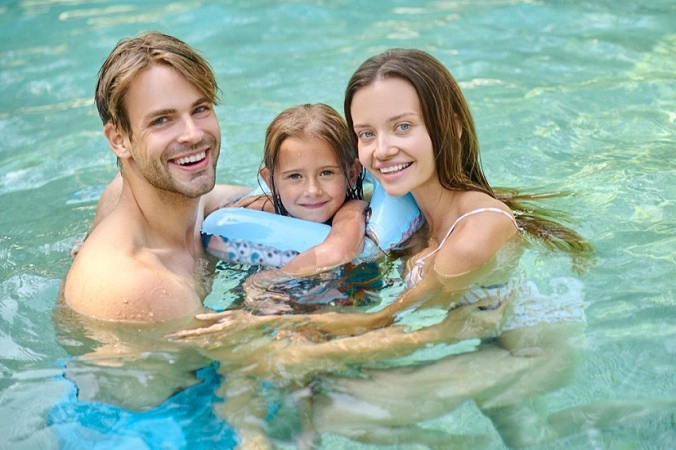 MyCond MID MSP pompa di calore per piscina vacanza in famiglia