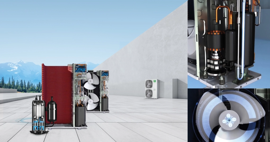 MyCond MRF S compressore ventilatore struttura tecnologia inverter