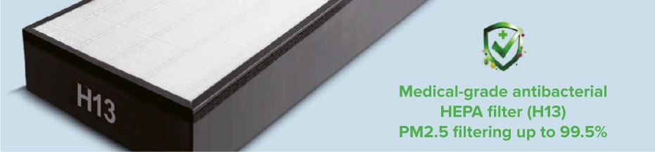 Mycond MSHA(C) Filtro HEPA antibatterico H13