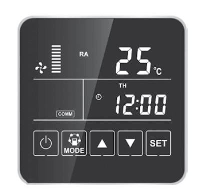 Pannello di controllo dellunità di ventilazione MyCond MVS***-DW