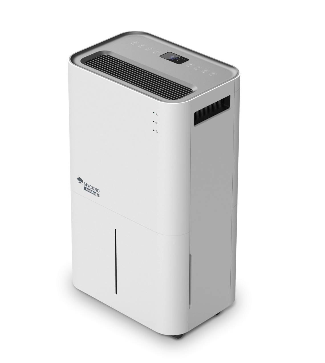 Deumidificatore daria portatile MyCond Roomer Eco 25 in esposizione.