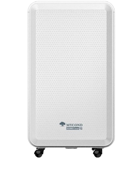 MyCond Roomer Smart 12 Deumidificatore compatto per ambienti domestici intelligenti.