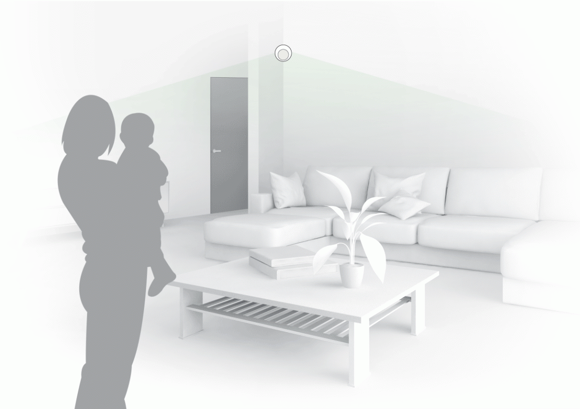 MyCond Sensore di movimento Zigbee PIR intelligente per sistemi domestici automatizzati.