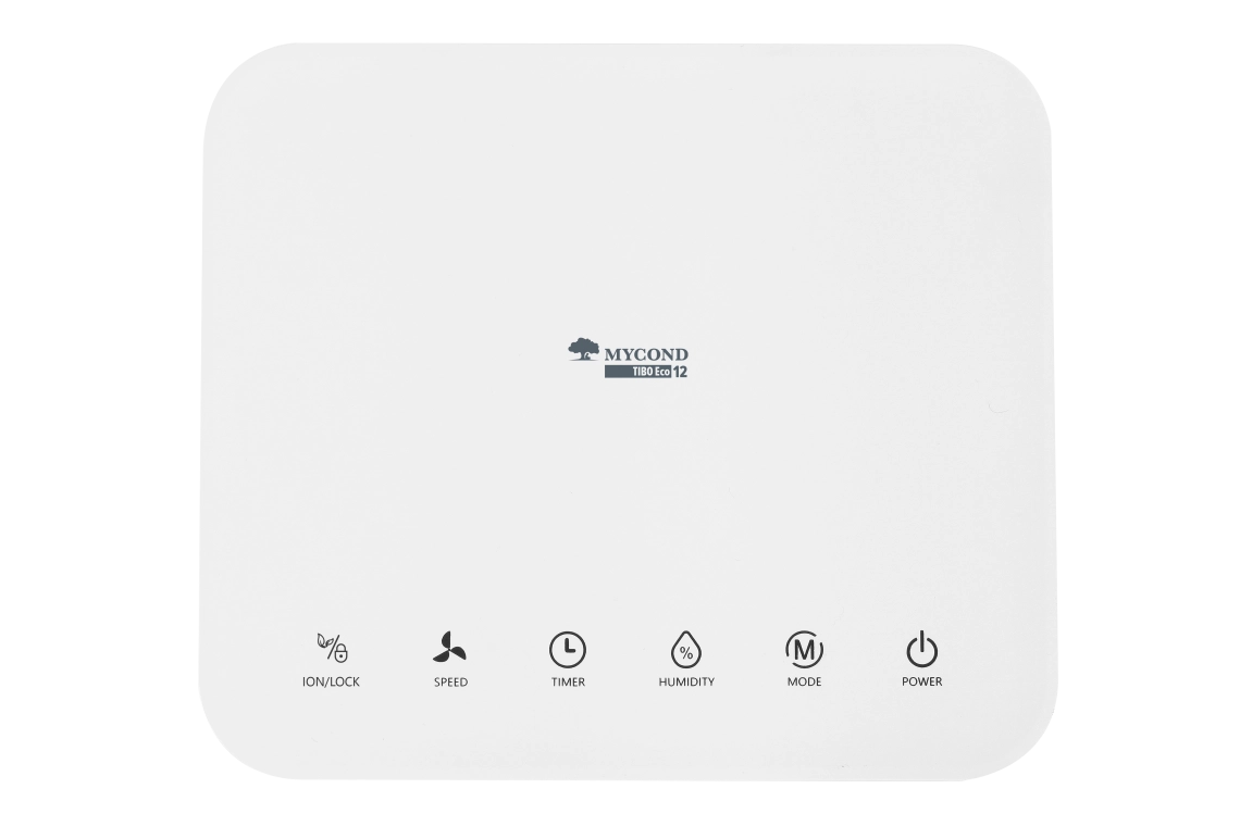 MyCond TIBO Eco 12 Deumidificatore daria residenziale compatto ed efficiente.