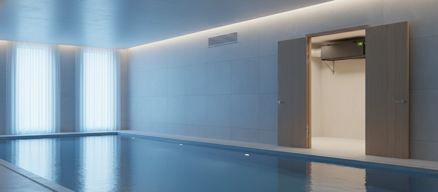 Deumidificatore canalizzato per piscine: atmosfera pulita e asciutta Mycond MSHAC