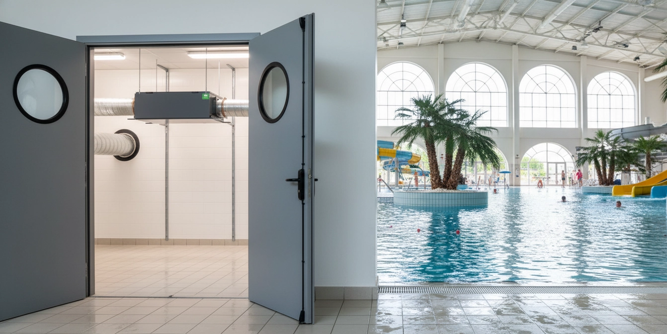 Deumidificatore canalizzato per piscine: protezione delle attrezzature dalla corrosione, Mycond MSHAC