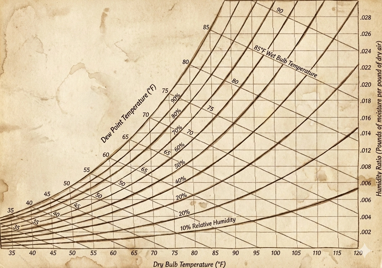 Diagramma psicrometrico: 7 parametri chiave dell