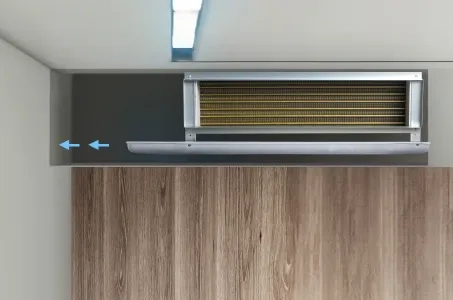 Vantaggi dell'installazione canalizzata di ventilconvettori sotto il soffitto: esempio di Mycond MCFC
