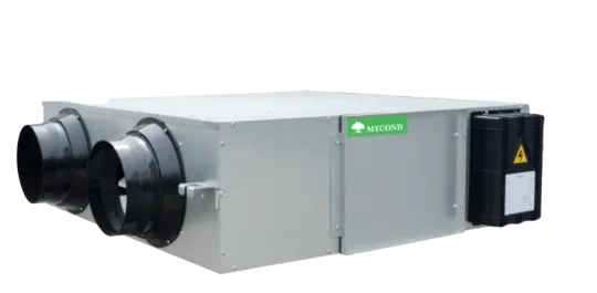 Unità di ventilazione a recupero di energia serie MVS***-DW