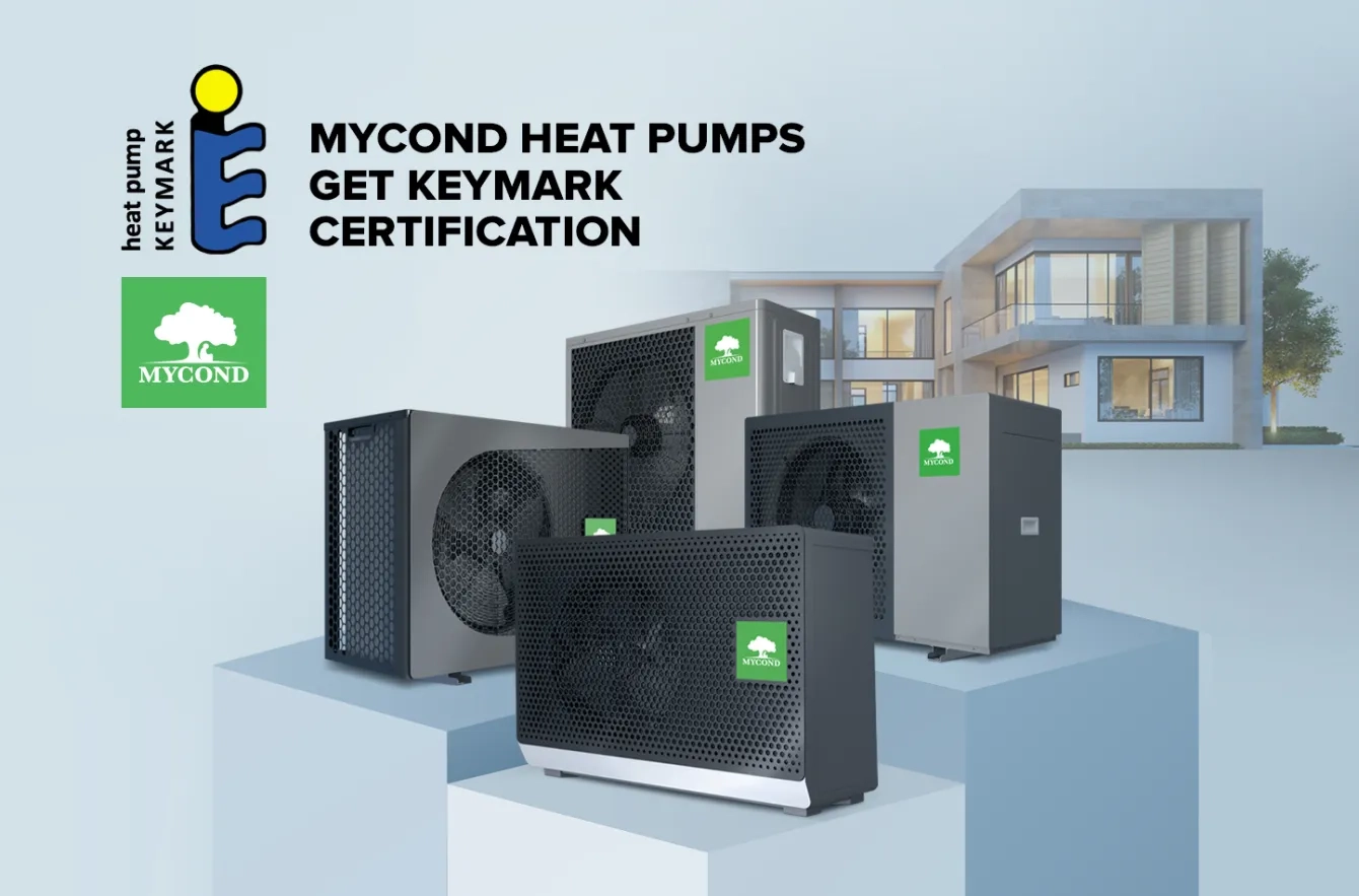 Le pompe di calore Mycond sono state certificate da Keymark!